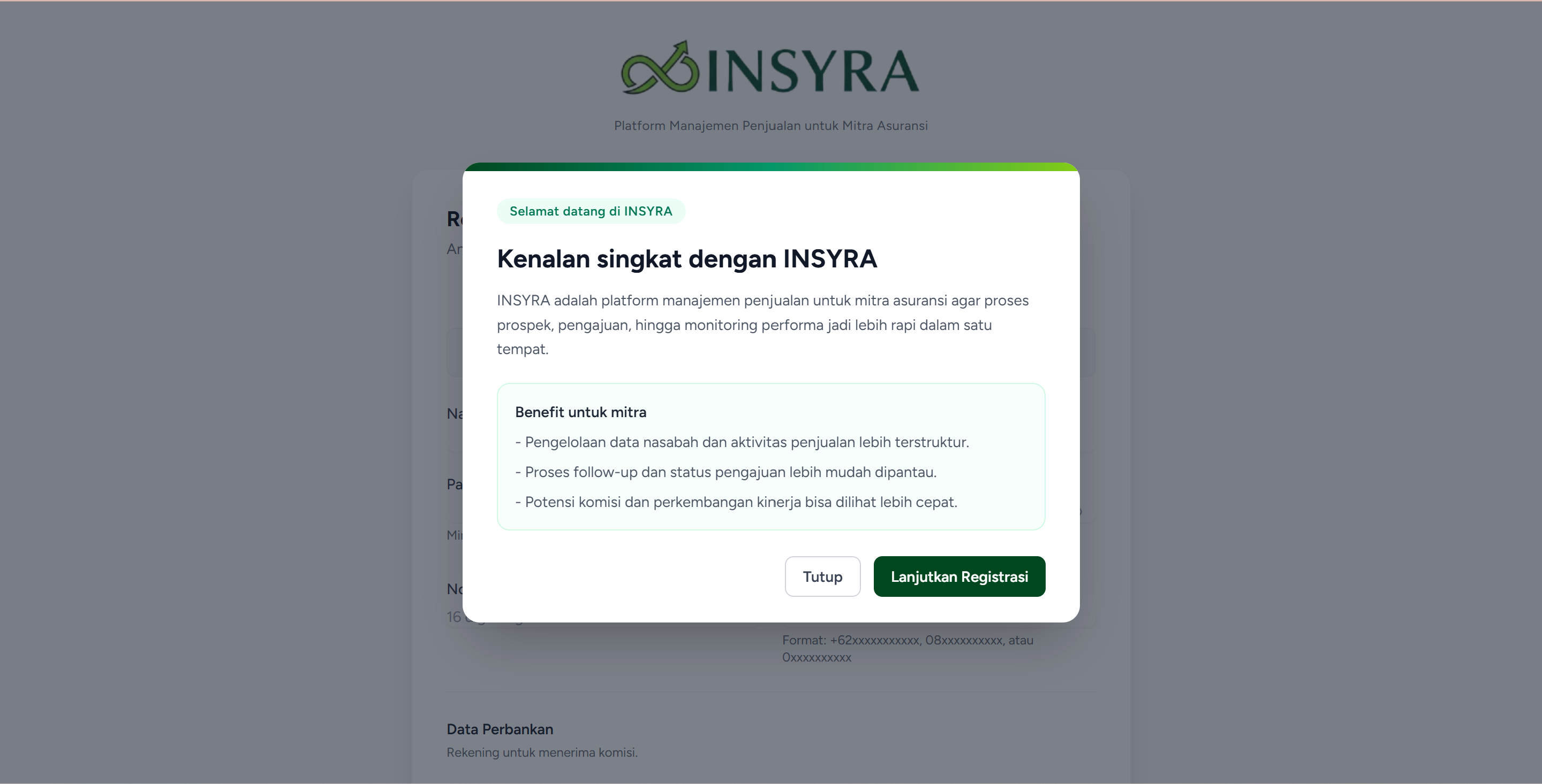 Form Ubah Mitra